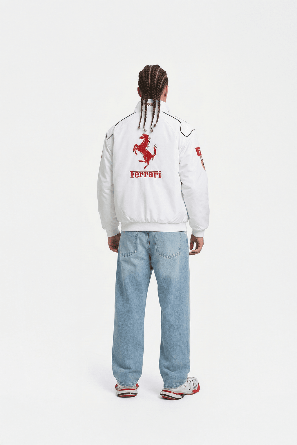 Ferrari F1 Vintage Racing Jacket - White Edition