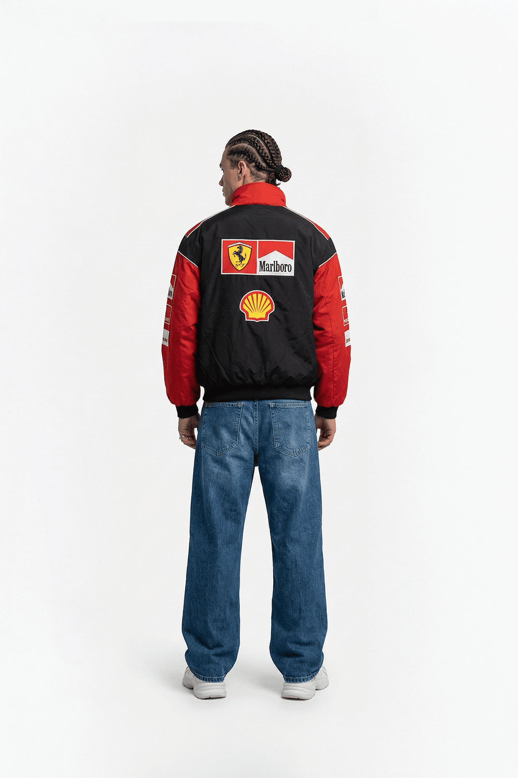 Ferrari F1 Vintage Racing Jacket - White & Red Edition